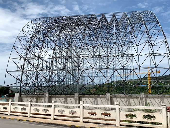 鄂州山寨矿储煤棚网架